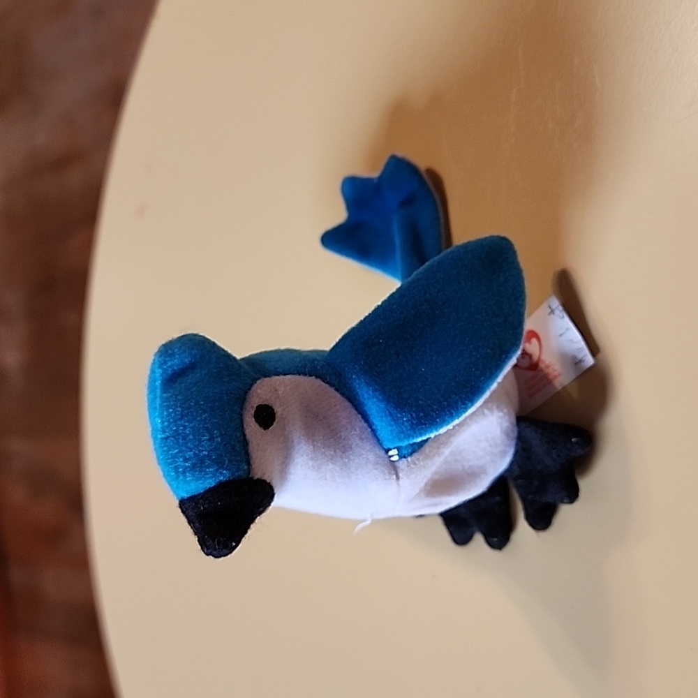 Ty Rare Rocket the Blue Jay with Errors